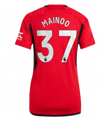 Manchester United Kobbie Mainoo #37 Primera Equipación Mujer 2023-24 Manga Corta